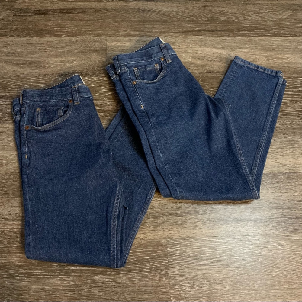 Two Pairs Everlane Selvedge Denim Slim Fit Jeans 30Wx29L